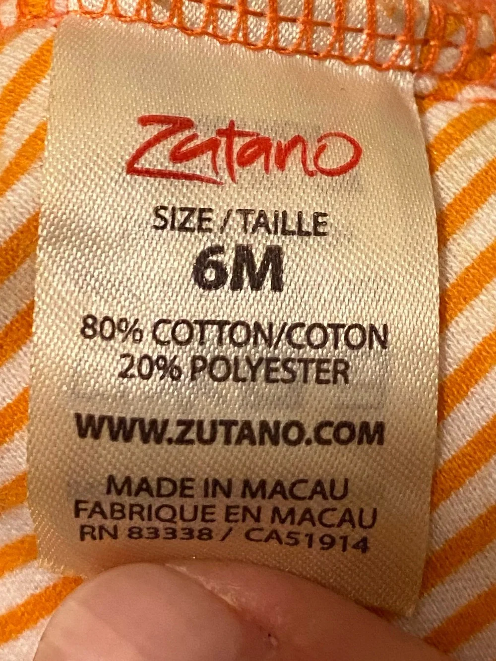 Zutano soft orange